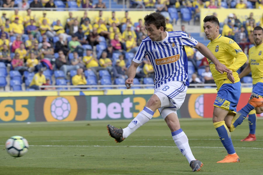 Gran partido de la Real Sociedad frente a Las Palmas en el que Oyarzabal abría el marcador.