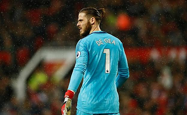 David De Gea, en un partido del Manchester United. 
