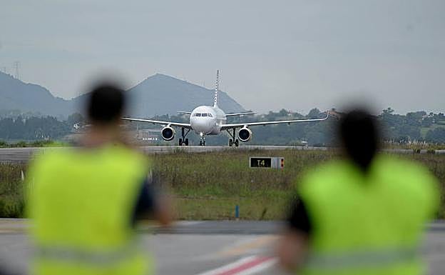 Aeropuerto de Bilbao. 