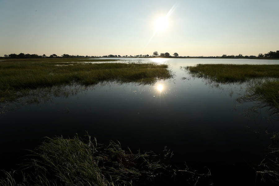 El delta del río Okavango es Patrimonio Mundial. Ejemplo único de interacción de procesos climáticos, hidrológicos y biológicos, se sitúa al noroeste de Botswana y está formado por una planicie de pantanos permanentes y praderas que se inundan de manera estacional. Se trata de un complejo de zonas húmedas prácticamente intacto. Es uno de los pocos sistemas de deltas interiores del mundo que carece de desembocadura al mar.