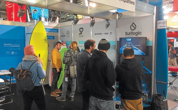 Empresas del surf presentes el pasado enero en la feria ISPO de Múnich. 