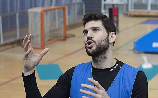 Ricardo Úriz, en 2017, cuando aún vestía la camiseta del Gipuzkoa Basket.