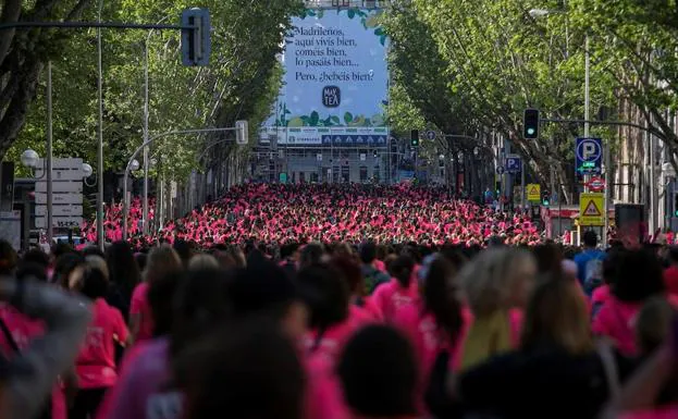 35.000 mujeres corren en las calles de Madrid contra la violencia machista