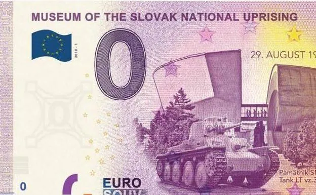 Eslovaquia saca un billete de 0 euros para conmemorar fin de II Guerra Mundial