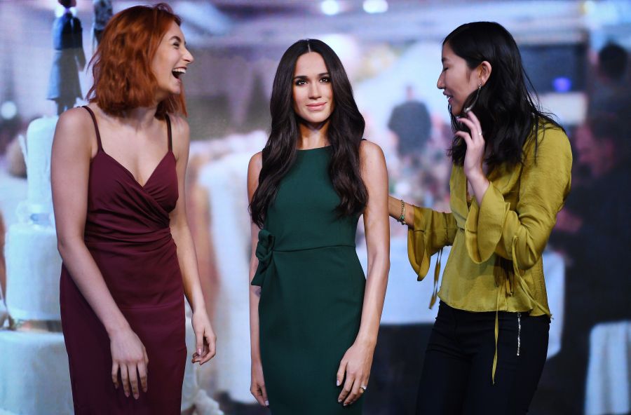 Meghan Markle, prometida del príncipe Enrique con quLa nueva réplica en cera de Meghan Markle , junto a la del príncipe Enrique, durante su presentación en el museo de cera de Madame Tussaud de Londres (Reino Unido)