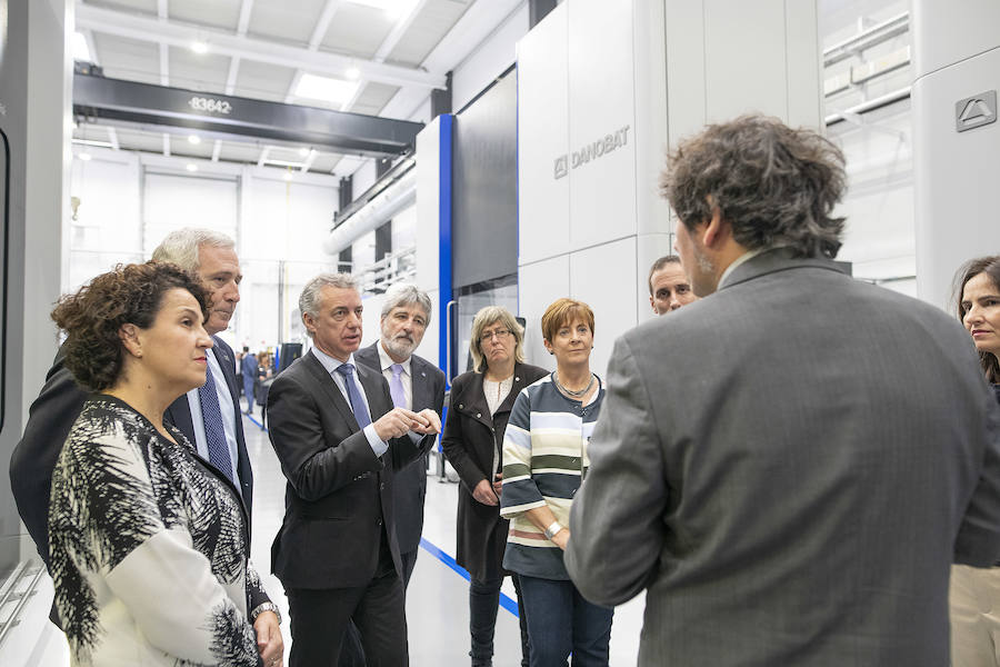 El centro tecnológico vasco especializado en fabricación avanzada IK4-IDEKO y Danobatgroup han inaugurado esta mañana el Digital Grinding Innovation Hub (DGIH), el nuevo nodo de Euskadi para la investigación y el desarrollo de soluciones innovadoras en digitalización y rectificado industrial. El acto ha estado presidido por el lehendakari Iñigo Urkullu.