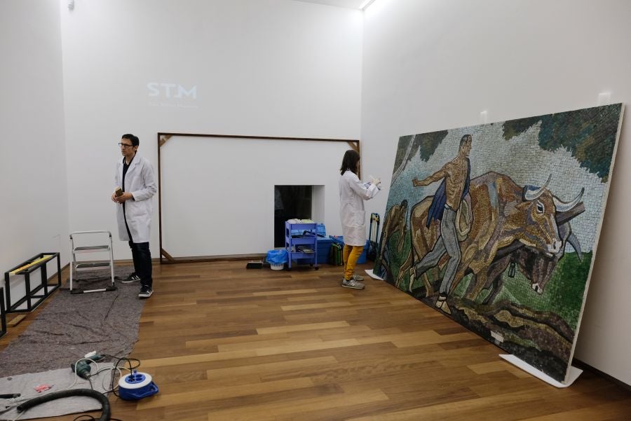 El museo recibe en depósito de la Colección BBVA 'El sembrador', cuya puesta a punto se realizará ante el público a partir del próximo martes