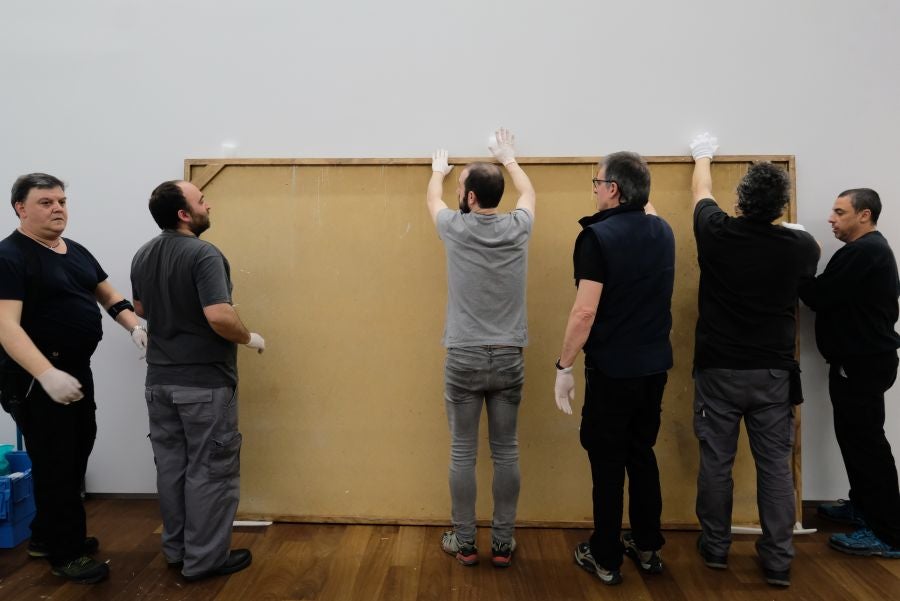 El museo recibe en depósito de la Colección BBVA 'El sembrador', cuya puesta a punto se realizará ante el público a partir del próximo martes
