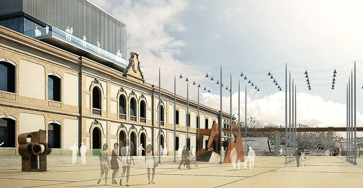 La consejera Arantxa Tapia, el alcalde Eneko Goia y el ministro Iñigo de la Serna, han presentado de forma conjunta los detalles del proyecto.