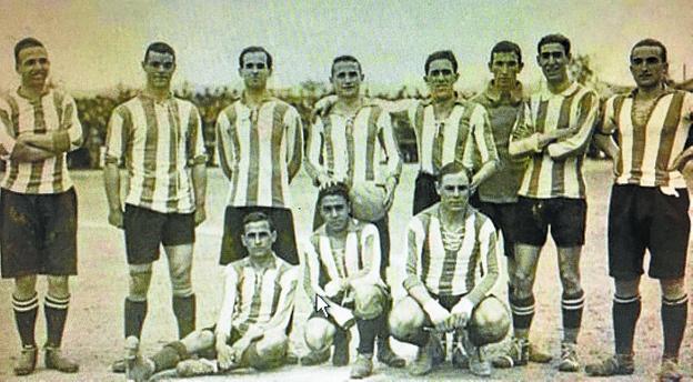 Equipo del Real Unión campeón en 1918.