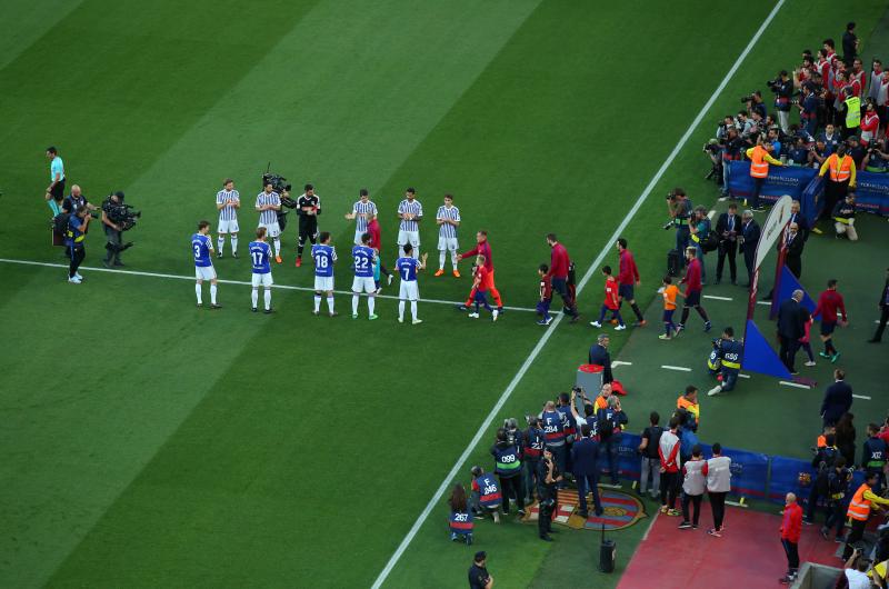 La Real Sociedad se enfrenta al Barcelona en la última jornada de la Liga. 