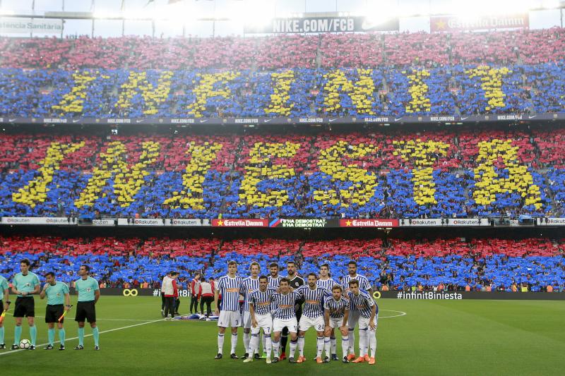 La Real Sociedad se enfrenta al Barcelona en la última jornada de la Liga. 