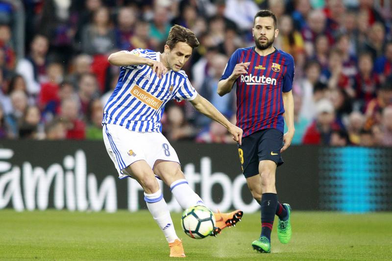 La Real Sociedad se enfrenta al Barcelona en la última jornada de la Liga. 