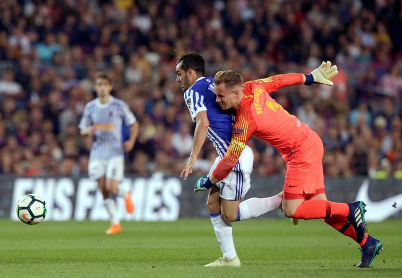 La Real Sociedad se enfrenta al Barcelona en la última jornada de la Liga. 