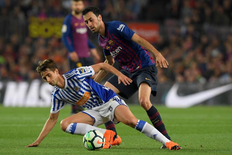 La Real Sociedad se enfrenta al Barcelona en la última jornada de la Liga. 