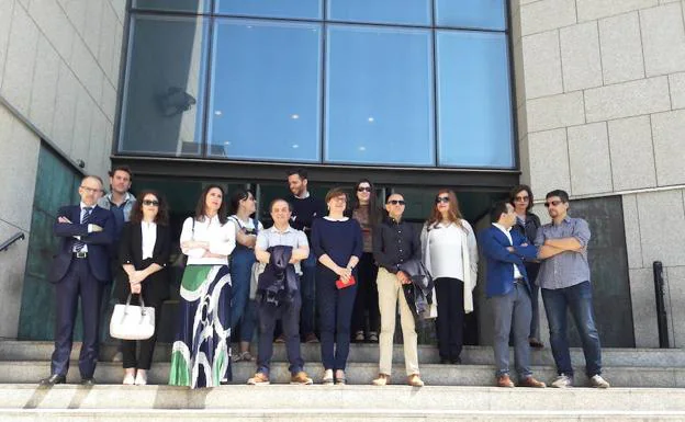 Éxito rotundo de la huelga de jueces y fiscales en Donostia 