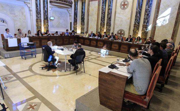 Pleno de San Sebastián de este jueves. 