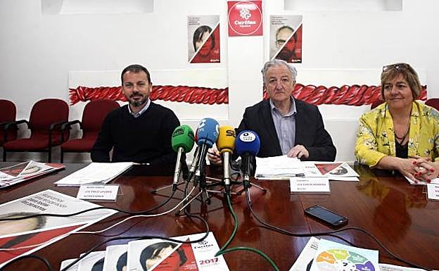 Presentación del informe anual de Cáritas. 