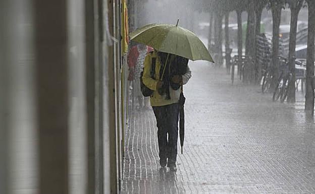 Euskalmet alerta de aviso amarillo por lluvias intensas esta tarde en Gipuzkoa
