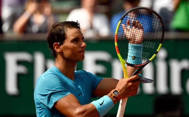 Rafa Nadal, tras derrotar a Richard Gasquet. 