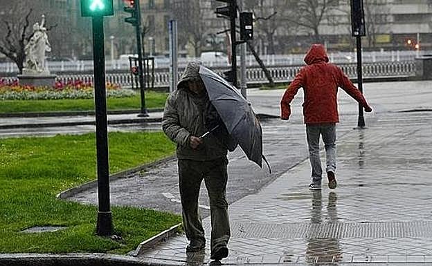 Activado el aviso amarillo por precipitaciones intensas desde las tres de la tarde en zonas del interior de Euskadi