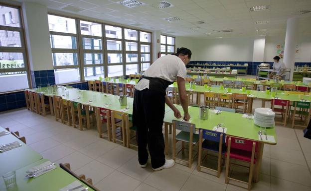 Comedor en la iksastola de Riberas de Loiola. 