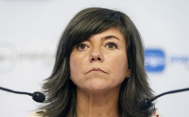 La portavoz del PP de Euskadi, Nerea Llanos. 