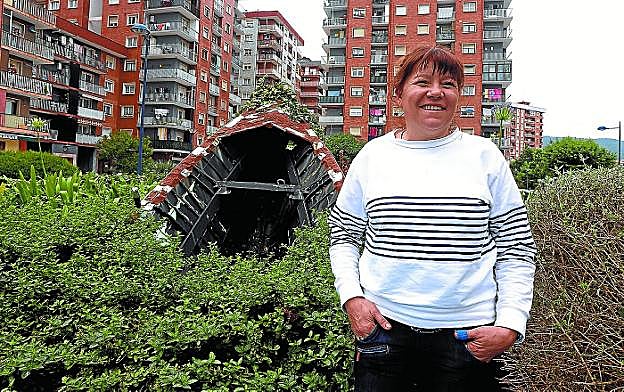 Maika Tameron, primera presidenta de ETE, posa ayer por la tarde en Errenteria.