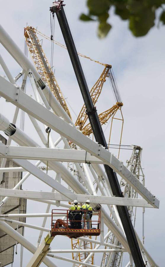 El nuevo campo de la Real Sociedad continúa su transformación.