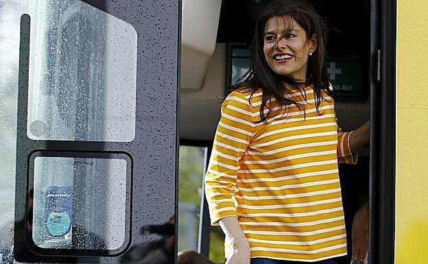 MIriam González, durante la campaña electoral de 2015. 