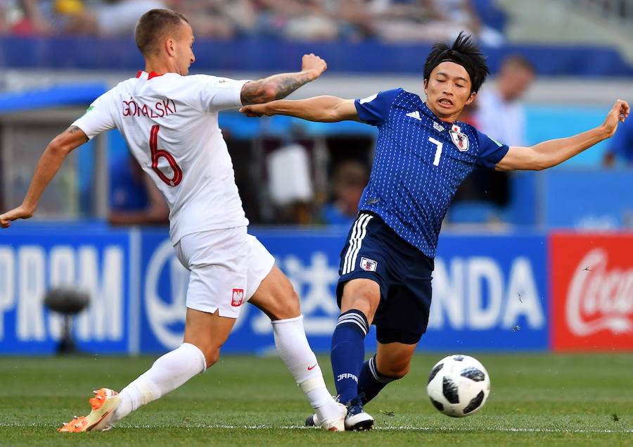 Las mejores imágenes del tercer partido del Grupo H entre Japón y Polonia. 