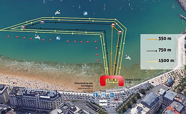 Plano de la travesía Zambulla. 