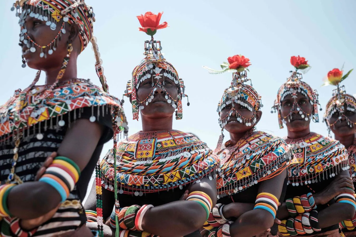 Diferentes tribus de África se han congregado en un festival cultural