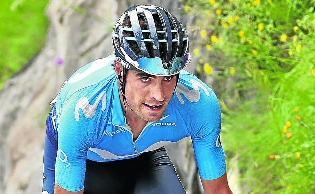 Mikel Landa, durante su ataque en la Vuelta a Suiza.