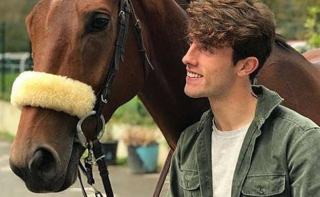 Odriozola con su caballo Guitar