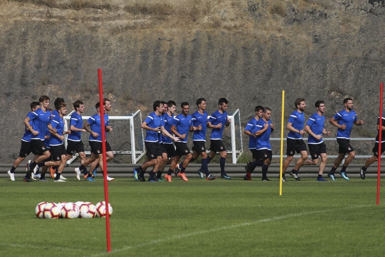 Segundo entrenamiento de la semana en Zubieta para los hombres de Asier Garitano.