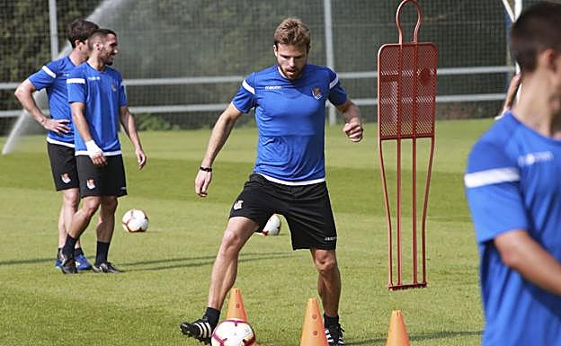 Asier Illarramendi, durante el último entrenamiento.