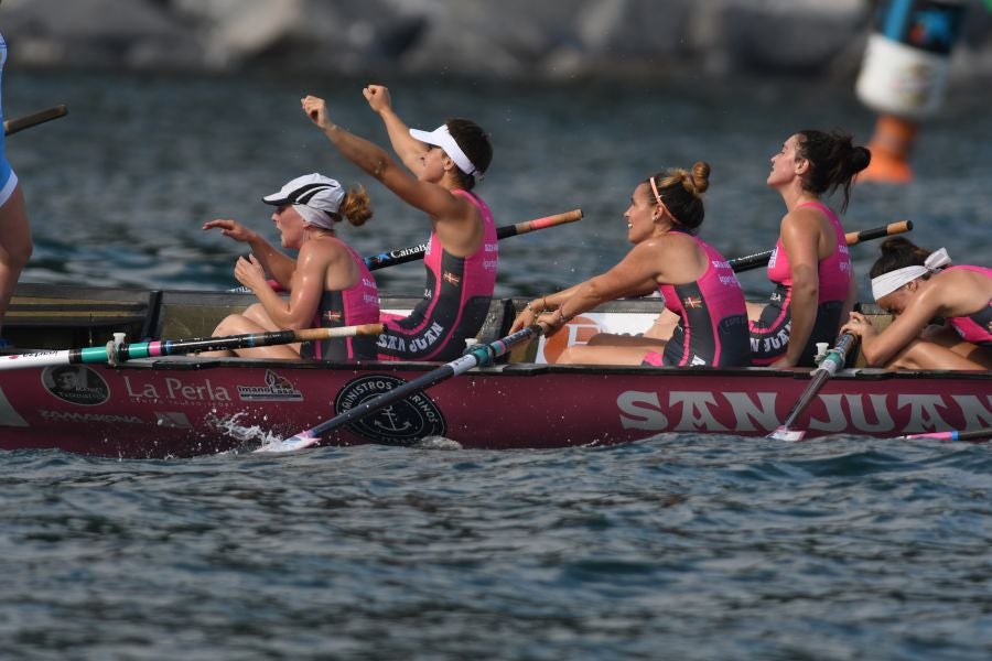 Las bateleras suman su quinta victoria liguera por delante de Orio, Arraun y Hondarribia.