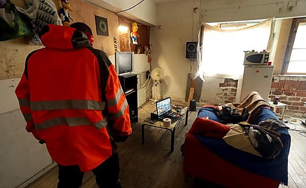 Una de las casas de los okupas