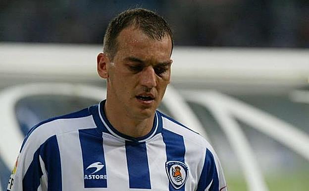 Kovecevic, en 2007, con la camiseta de la Real. 