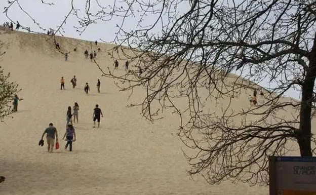La duna de Pilat pierde altura