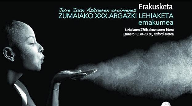 Cartel de la exposición con la imagen ganadora del concurso. 