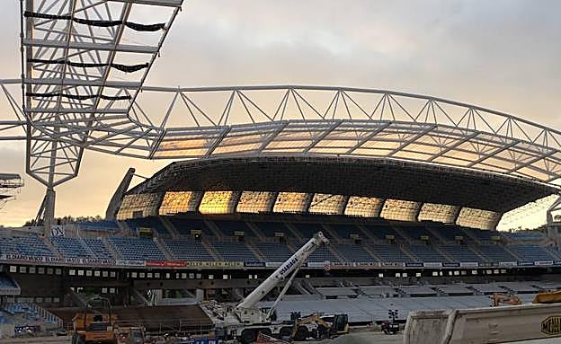 La remodelación de Anoeta sigue a buen ritmo. 