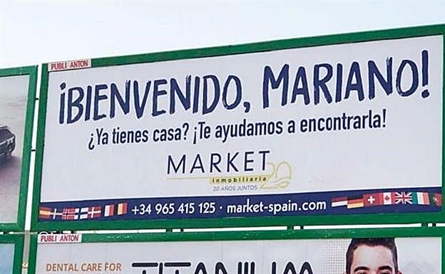 Rajoy, como reclamo inmobiliario