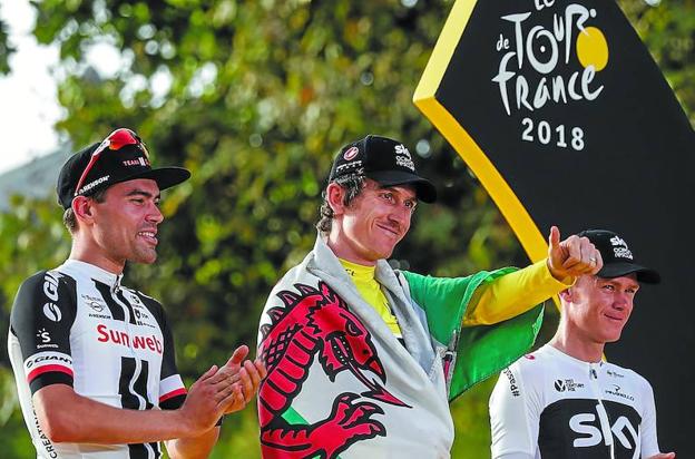 Dumoulin, Thomas y Froome, un brillante podio para la edición 105 del Tour. 