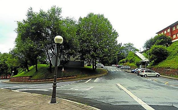 Zona en la que quedará instalado el ascensor. 