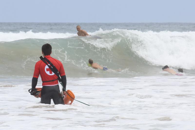 Socorrista en la playa de Zarautz. 