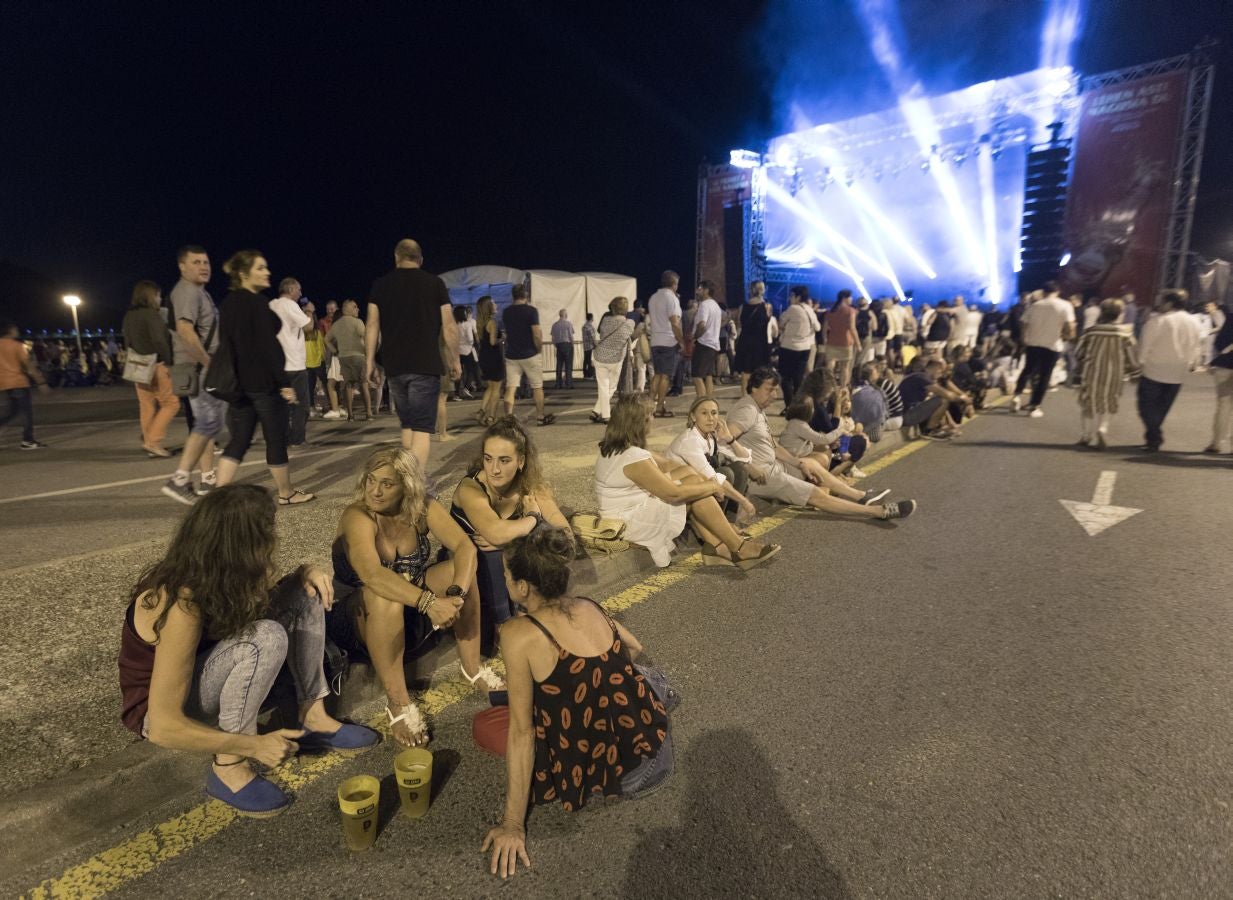 El público vibró con la actuación de la donostiarra en el inicio de las fiestas