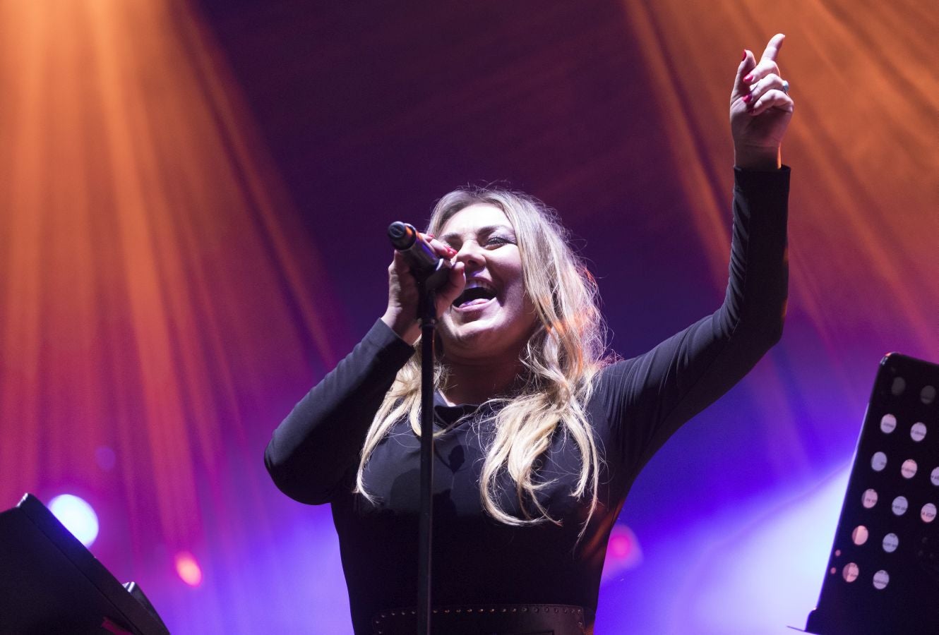 El público vibró con la actuación de la donostiarra en el inicio de las fiestas