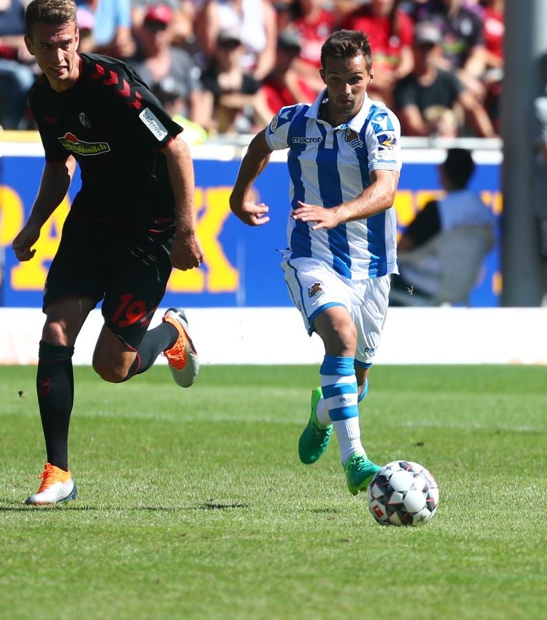Los de Asier Garitano han arrancado un empate a uno en un partido marcado por el stado del césped, seco y con calvas, y especialmente por el debut de Theo Hernández, que ha jugado alrededor de media hora. 